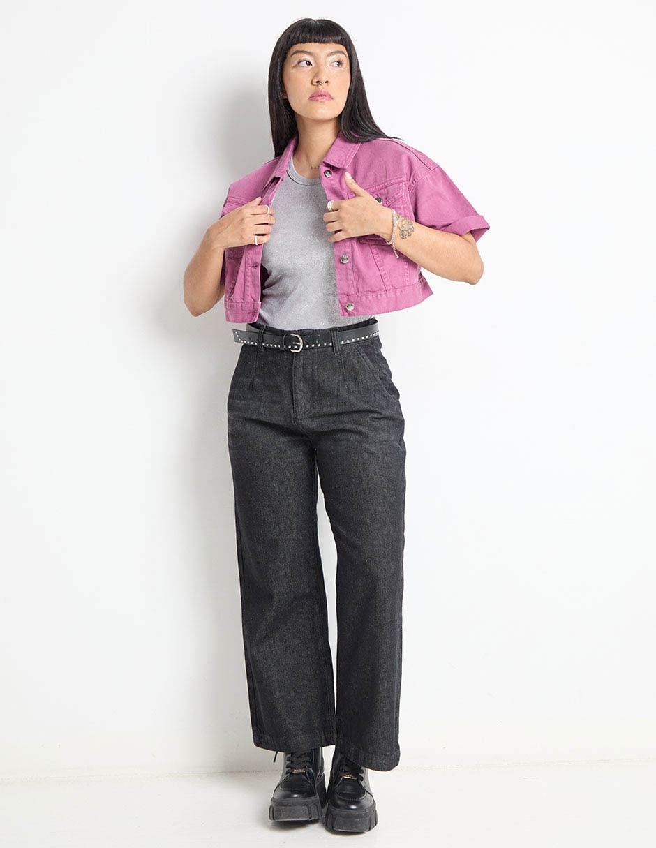 Jeans relaxed wide leg para mujer 3