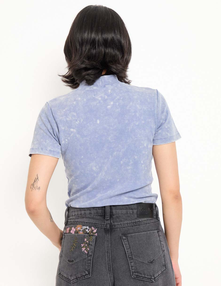 BLUSA NSM25140-09 NON S, G, AZUL ACERO