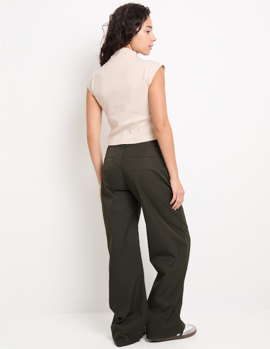Pantalón relaxed wide leg para mujer 2