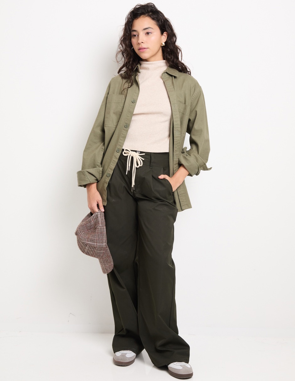 Pantalón relaxed wide leg para mujer 3