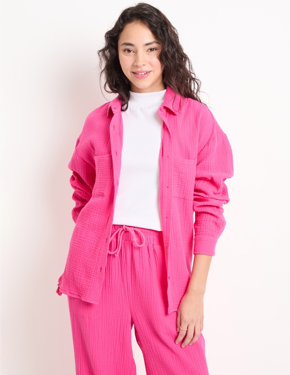 Blusa manga larga para mujer
