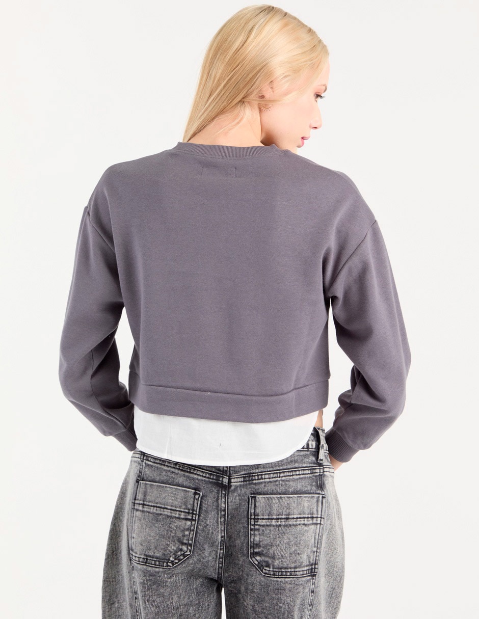 SUDADERA NSM25132-10, M, GRIS OBSCURO