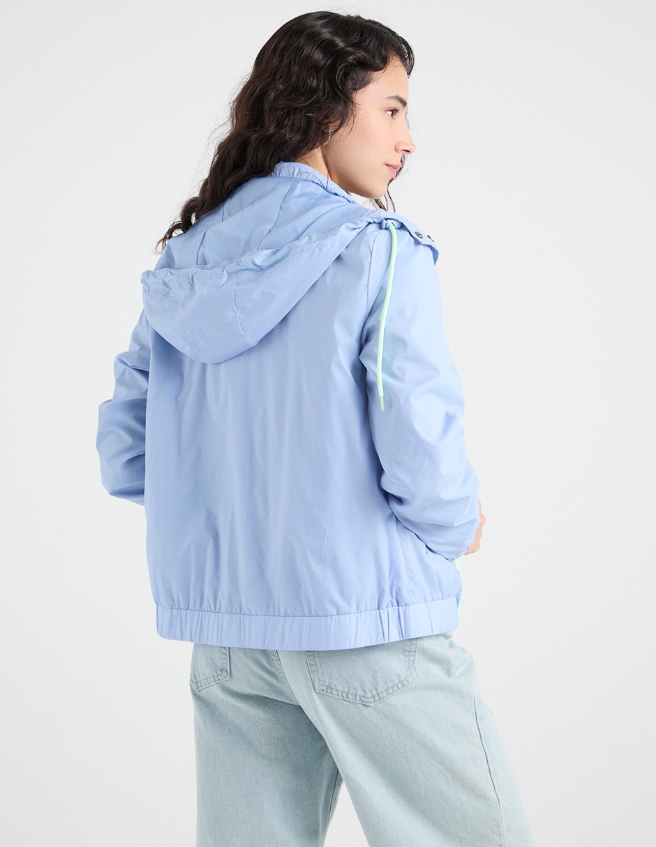 CHAMARRA NON STOP, CH, DENIM CLARO LISO
