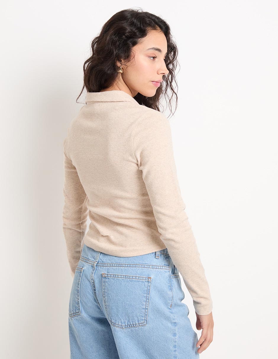BLUSA NSM25105-10 NON, M, AVENA JASPE
