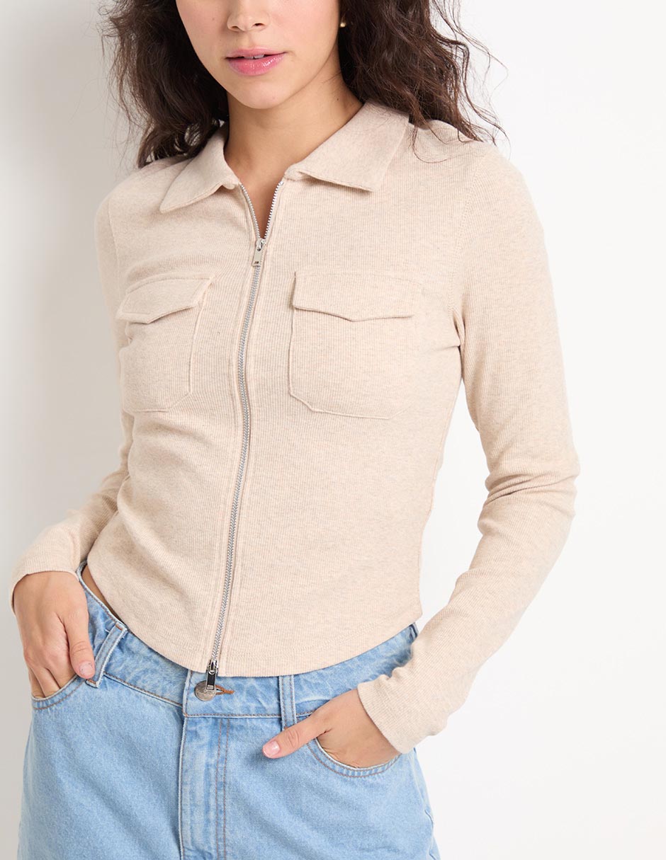 BLUSA NSM25105-10 NON, M, AVENA JASPE