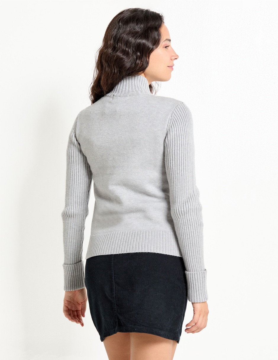 Suéter cuello alto para mujer 2