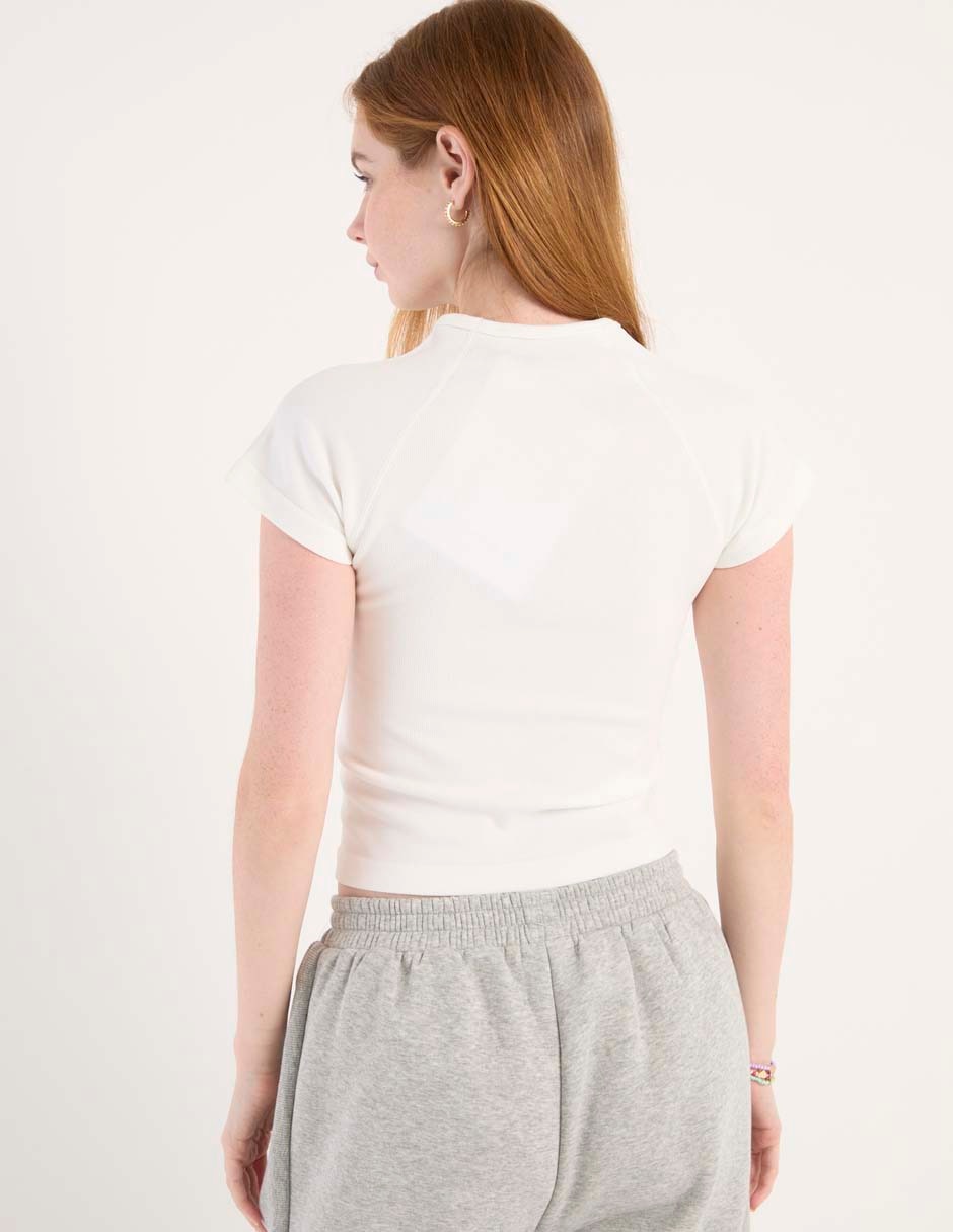Playera manga corta cuello redondo para mujer 2