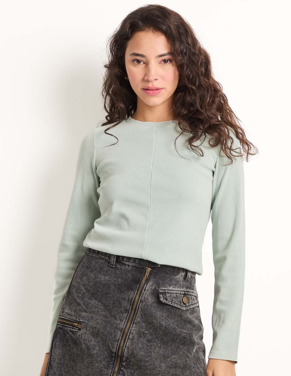 Suéter cuello redondo para mujer Suéter cuello redondo para mujer