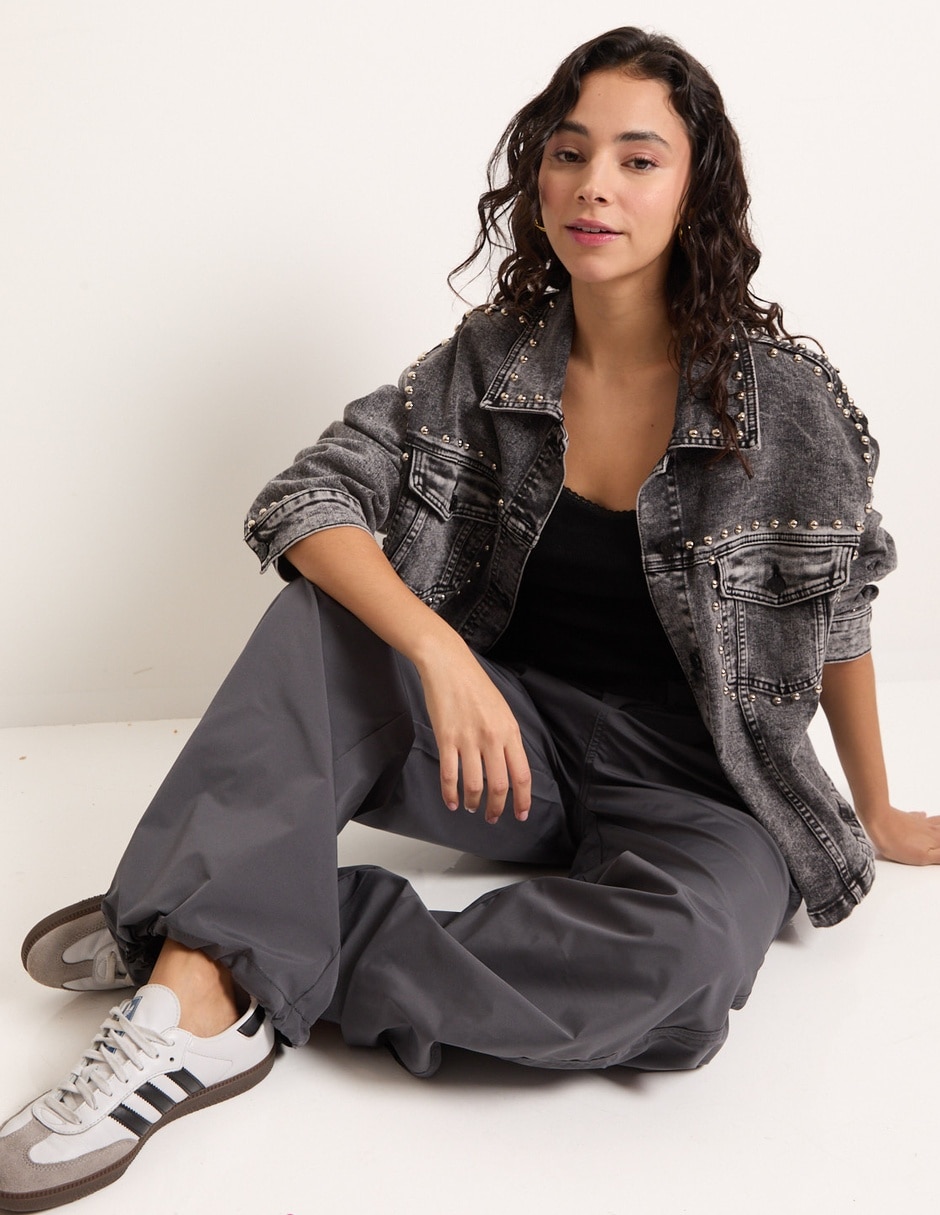 Pantalón cargo relajado para mujer 6