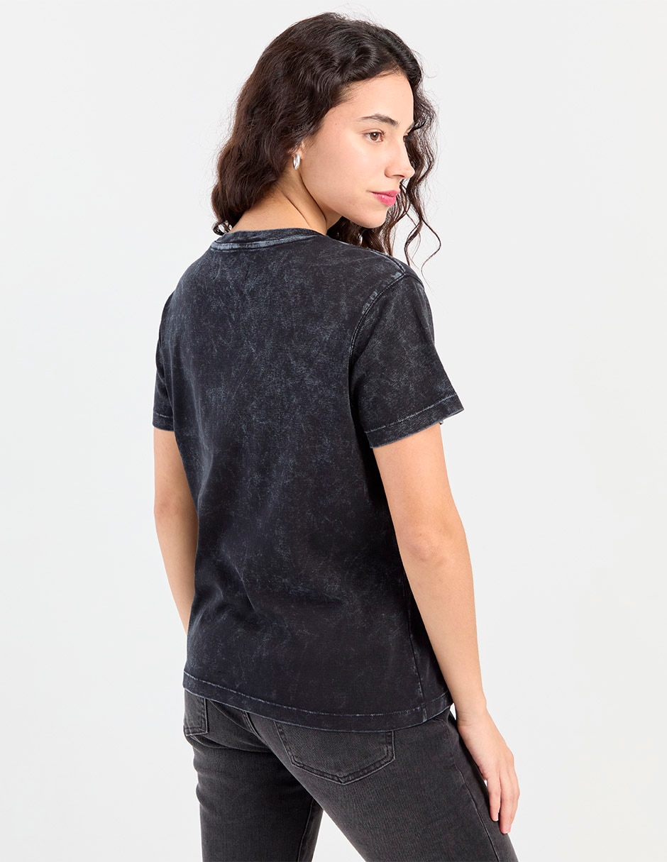 Playera manga corta cuello redondo para mujer 2