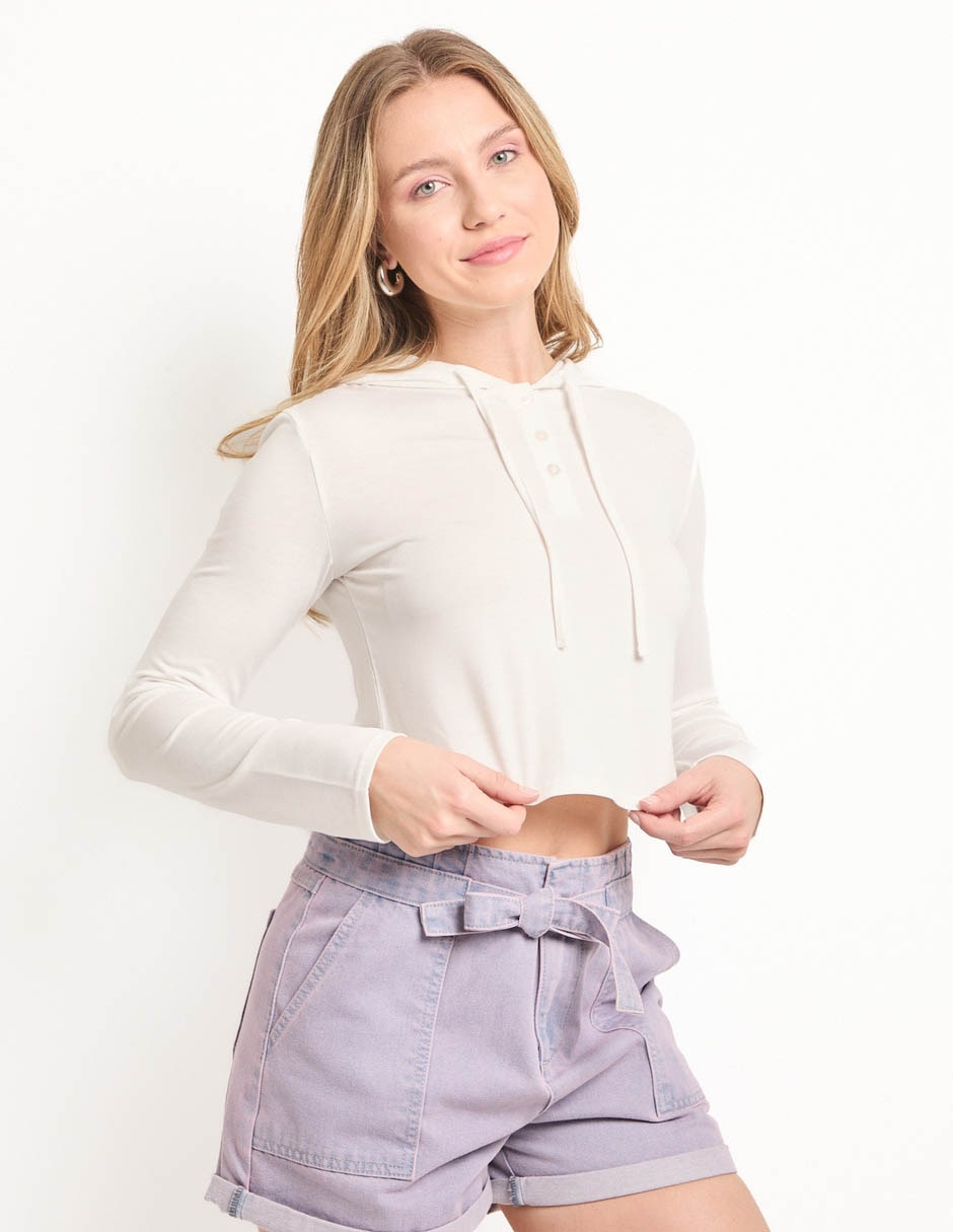 Blusa manga larga para mujer
