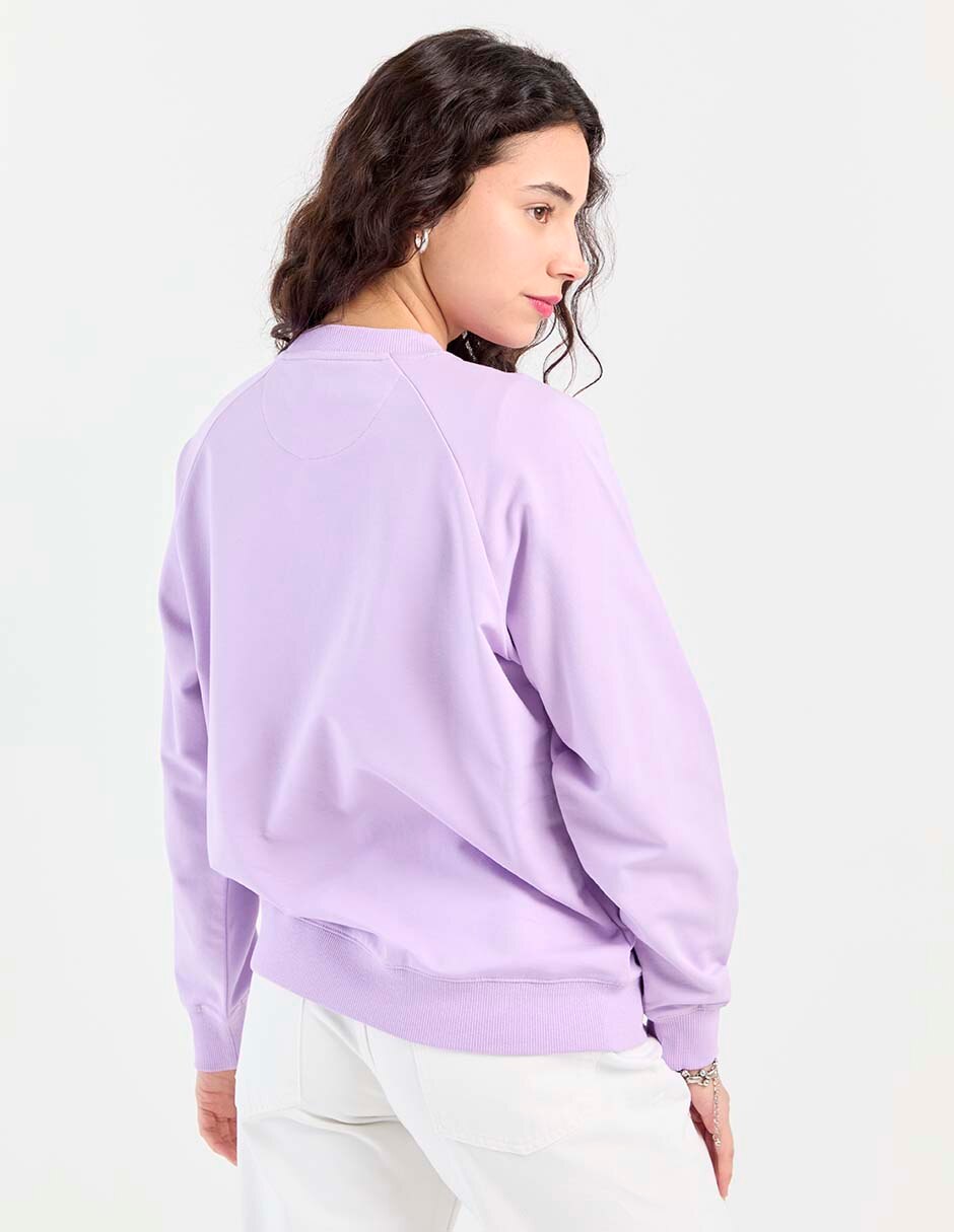 SUDADERA NSM25171-12 N, CH, LILA MEDIO