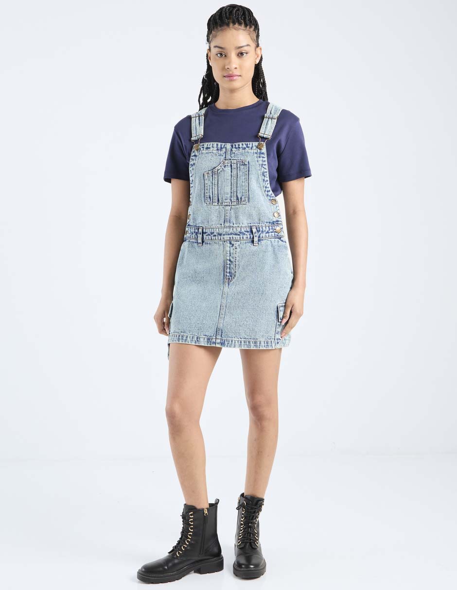 Jumpsuit de mezclilla casual para mujer 3