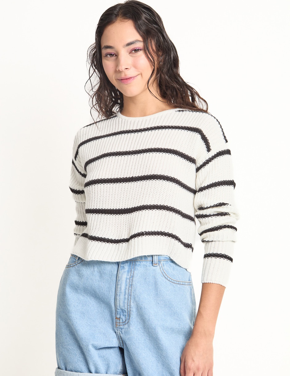Suéter cuello redondo para mujer Suéter cuello redondo para mujer