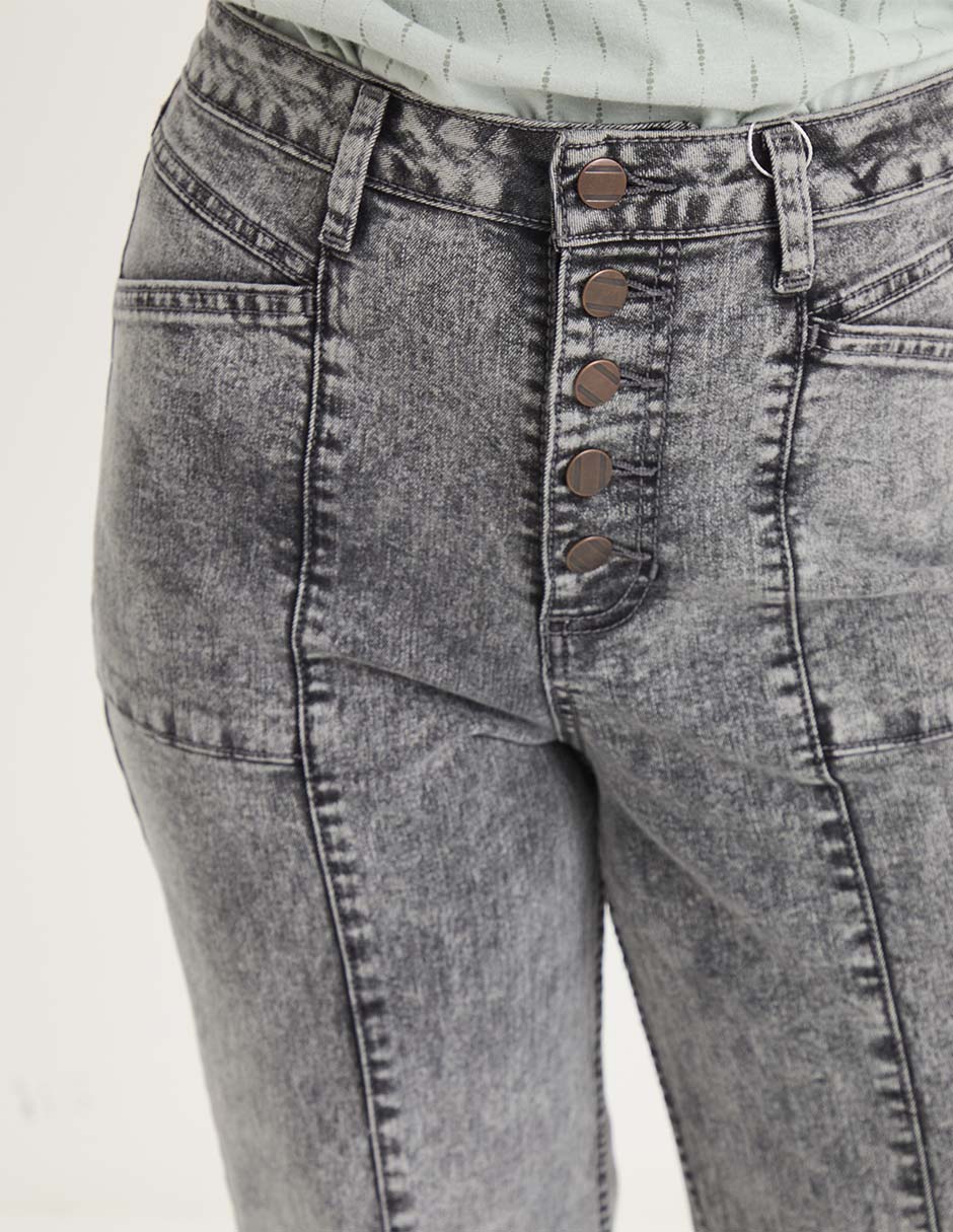 Jeans relaxed wide leg para mujer 4