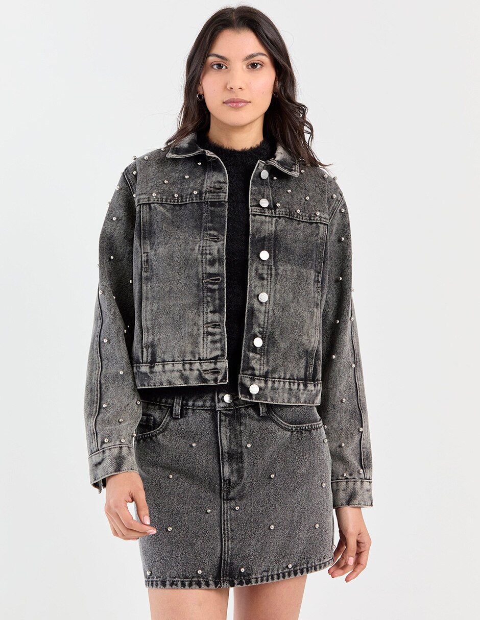 Chamarra denim para mujer