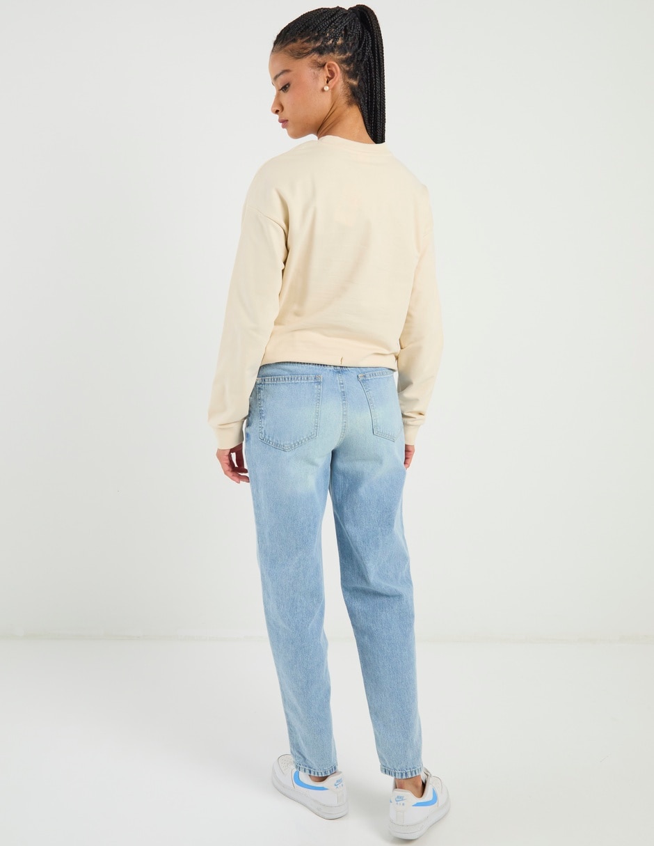 Jeans slim corte cintura alta para mujer 6