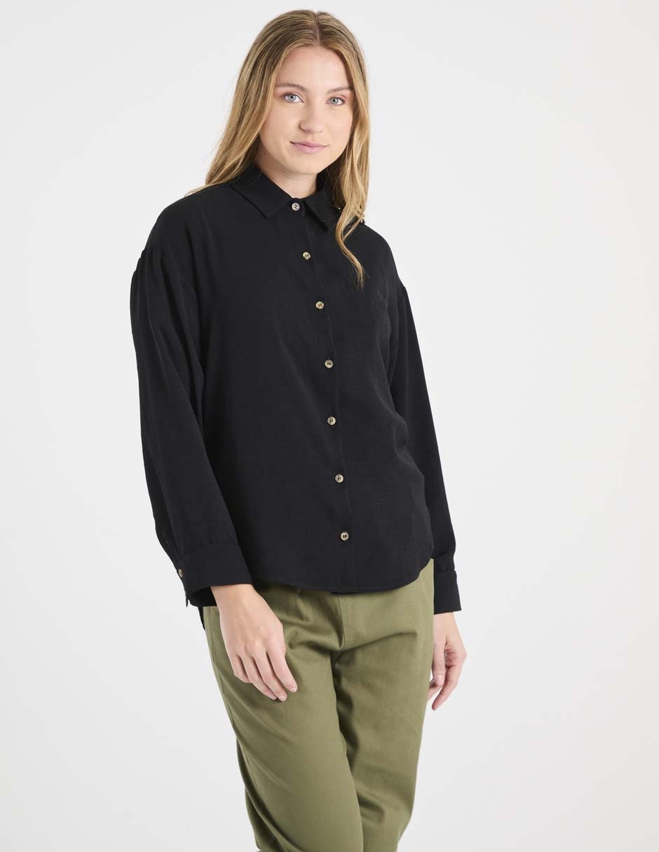 Blusa manga larga para mujer