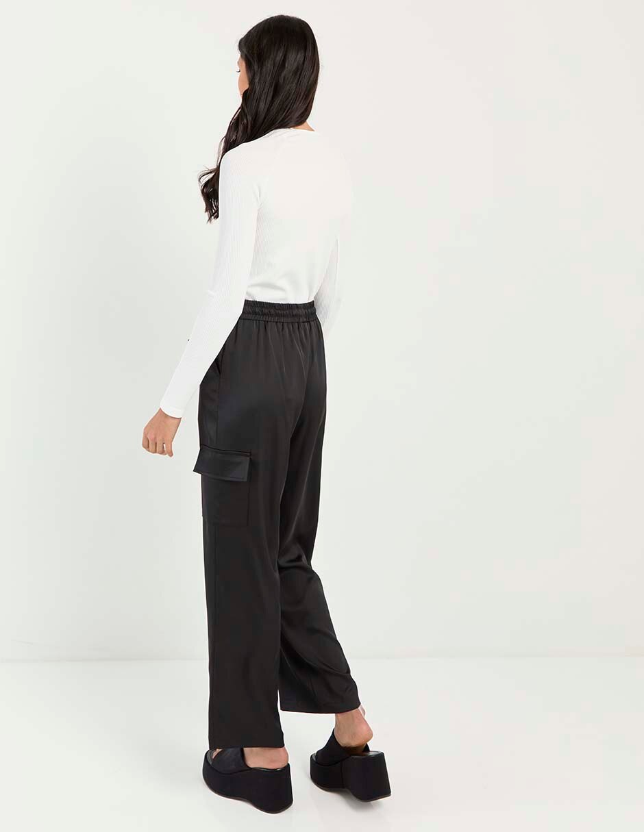 Pantalón cargo straight para mujer 2