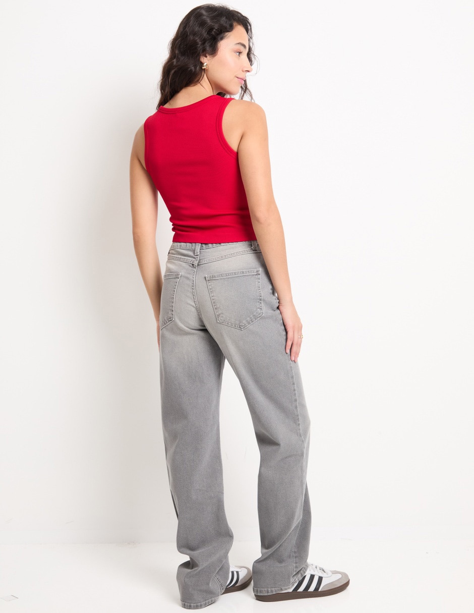 Jeans relaxed amplio para mujer 2
