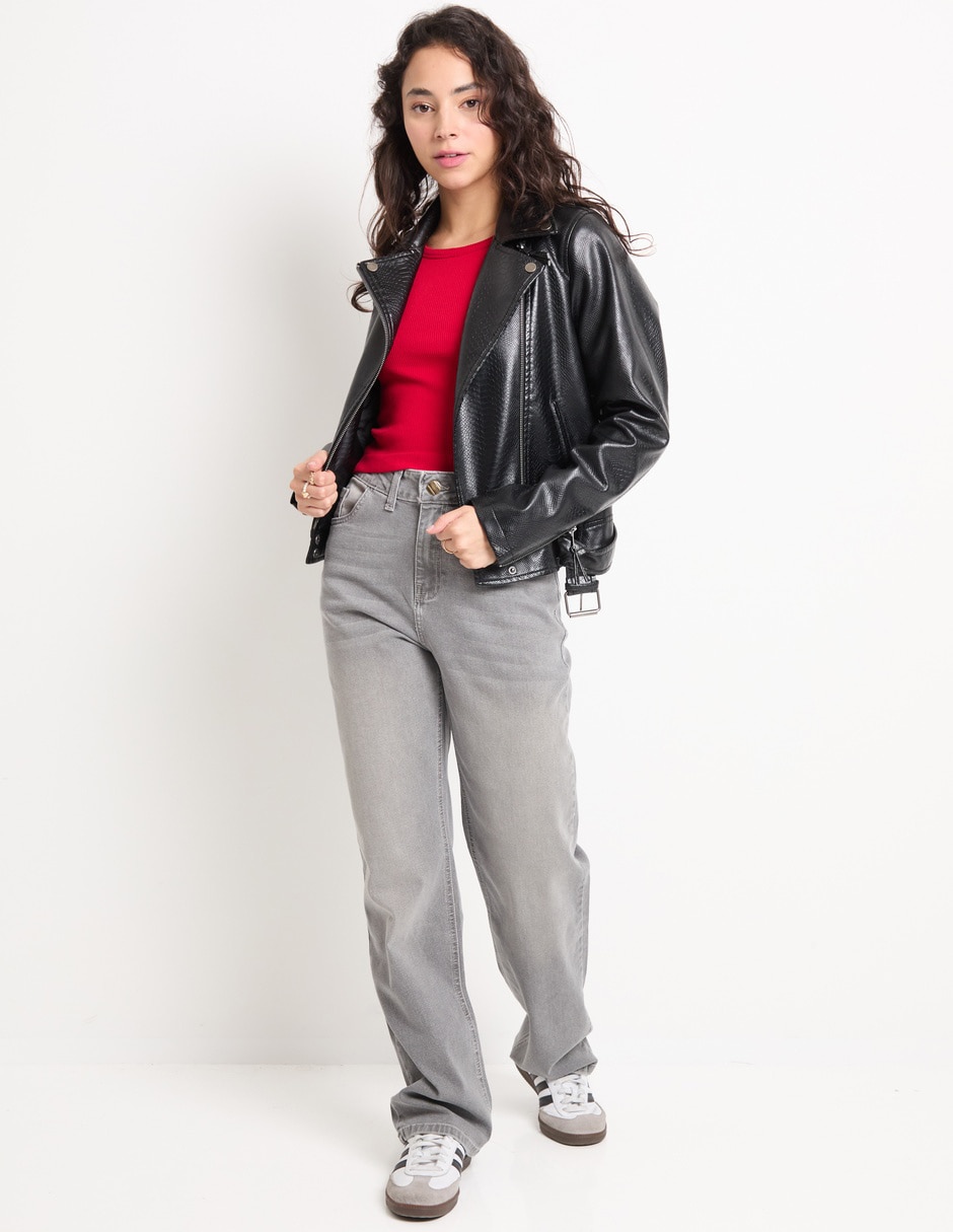 Jeans relaxed amplio para mujer 3