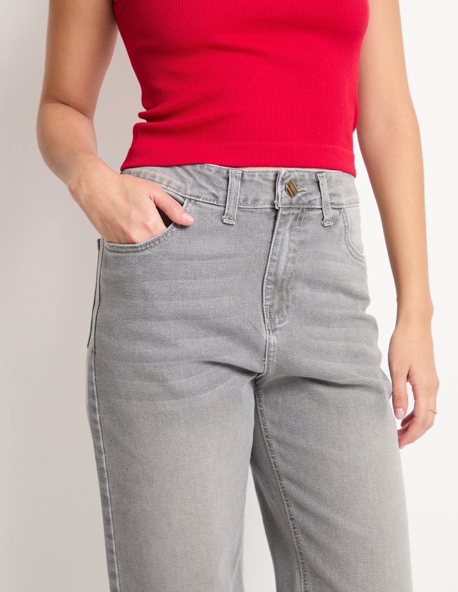 Jeans relaxed amplio para mujer 4