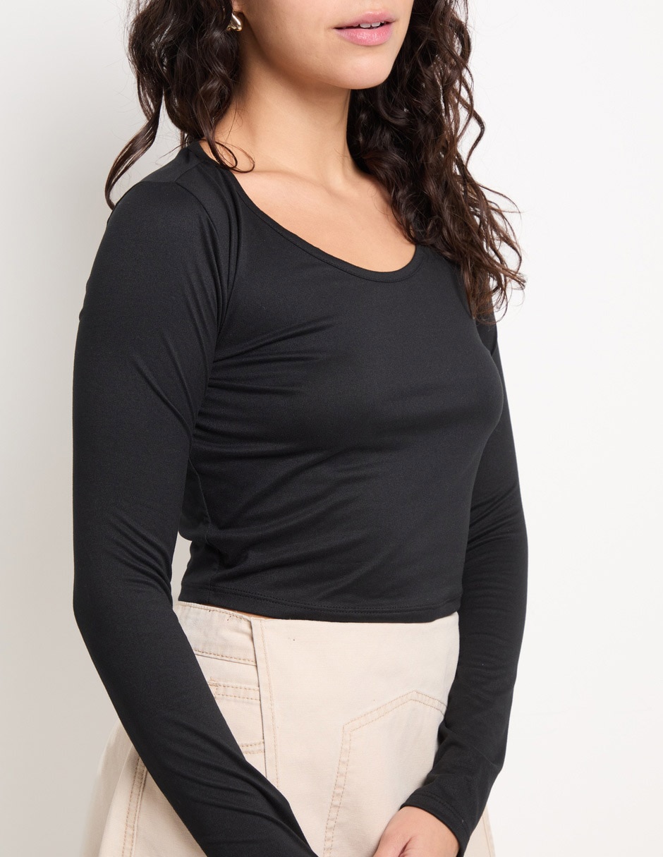 PLAYERA NSM25366-P07 NON STO, G, NEGRO