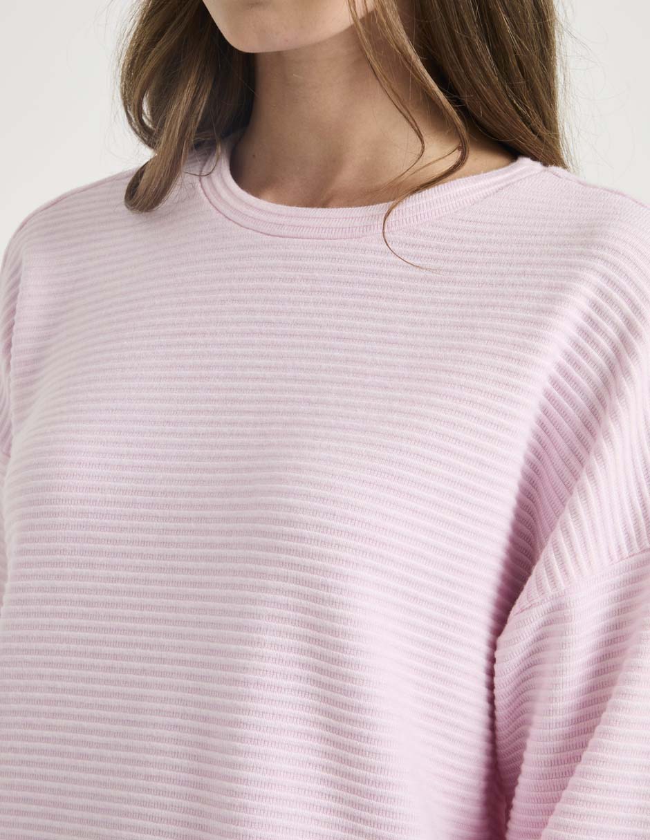 Sudadera acanalada para mujer 4