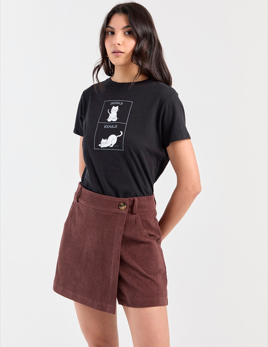 Falda short a la cintura Falda short a la cintura