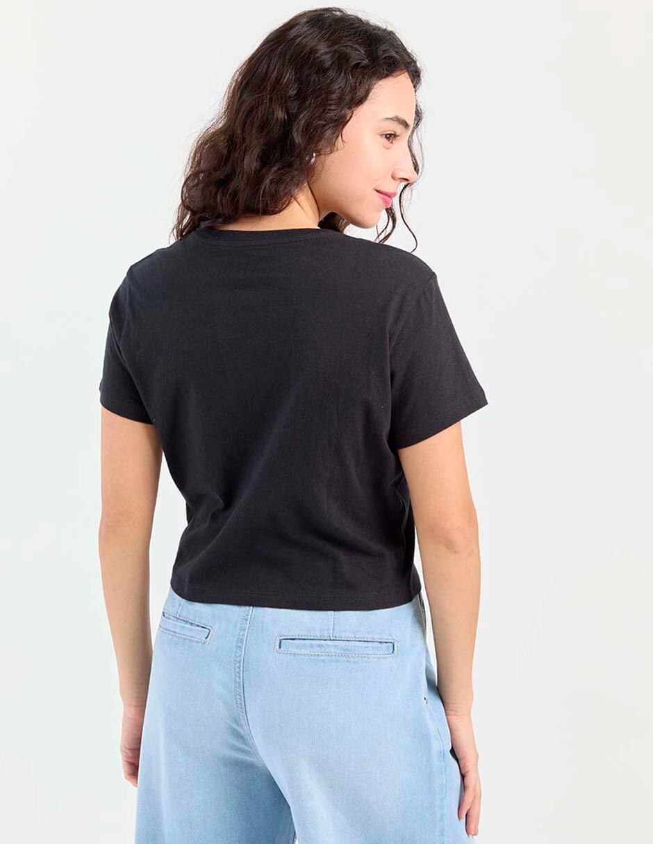 Playera manga corta cuello redondo para mujer 2