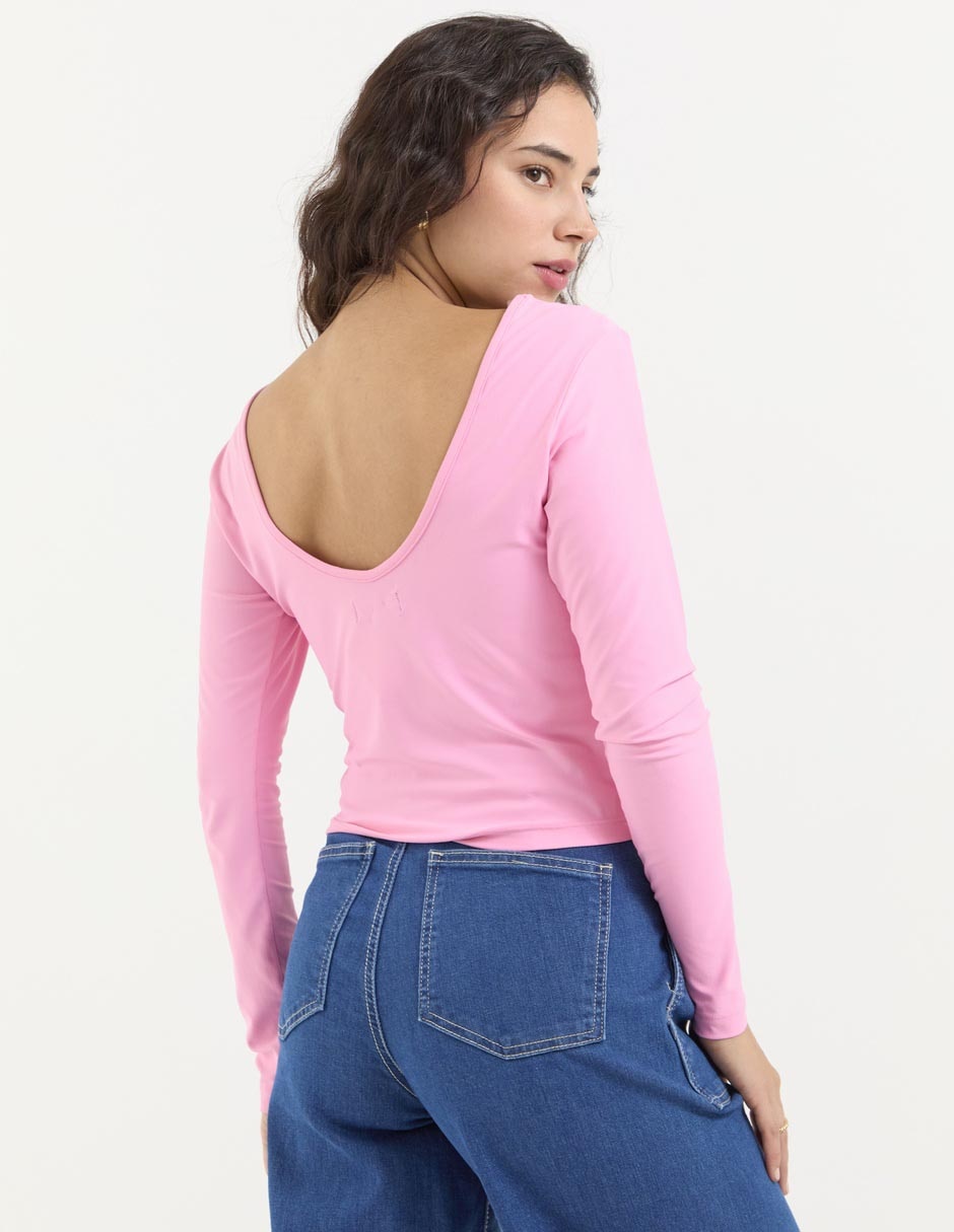 PLAYERA NSM25395-0, G, ROSA NEÓN MEDIO