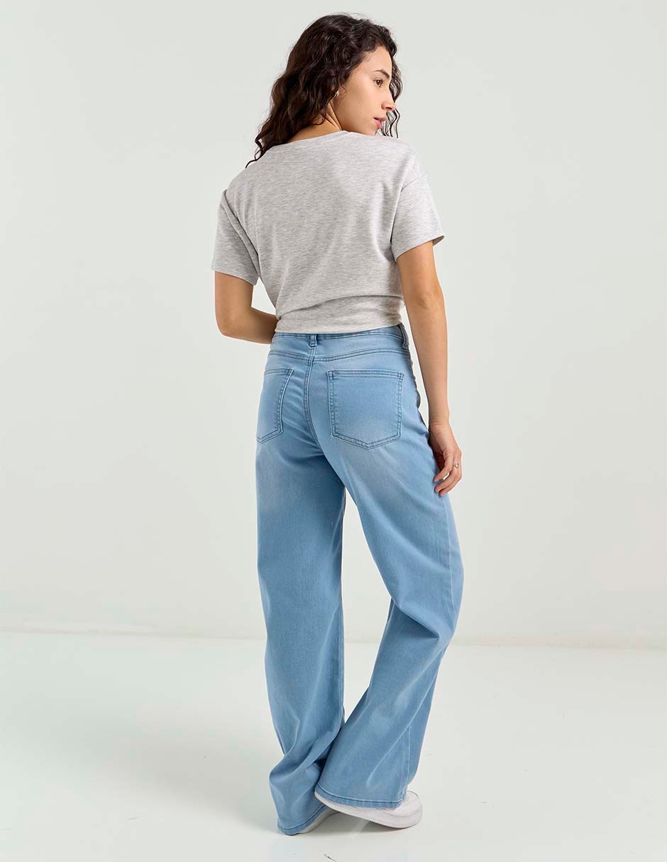 Jeans relaxed wide leg para mujer 2