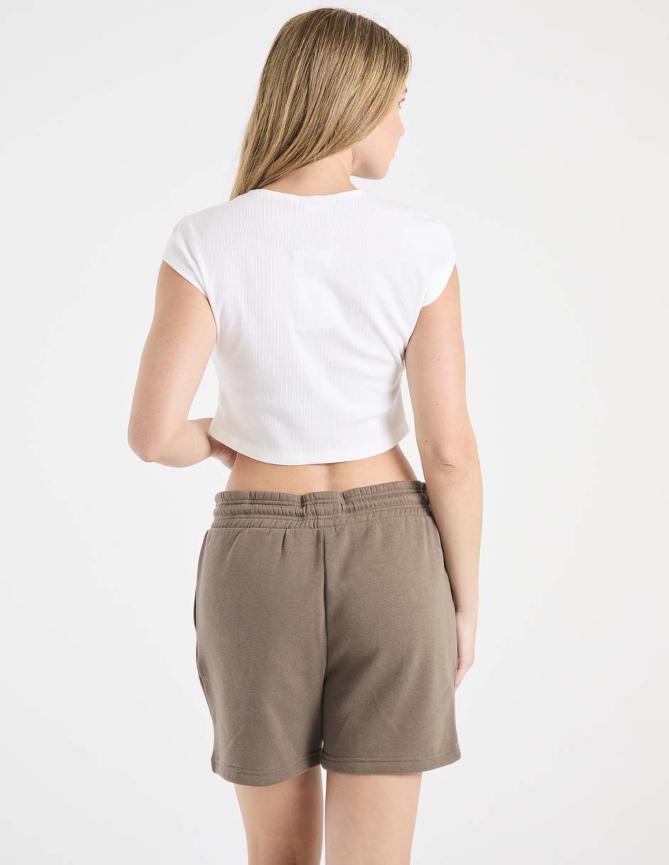 Playera manga corta cuello redondo para mujer 2