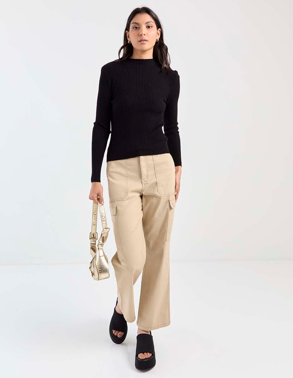 PANTALON CARGO NON ST, 13, KHAKI CLARO