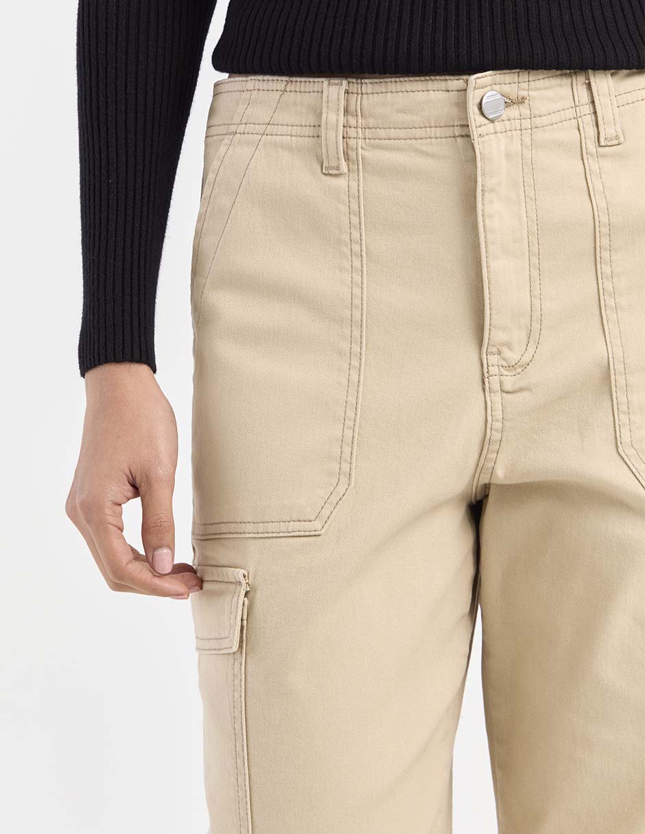PANTALON CARGO NON ST, 13, KHAKI CLARO