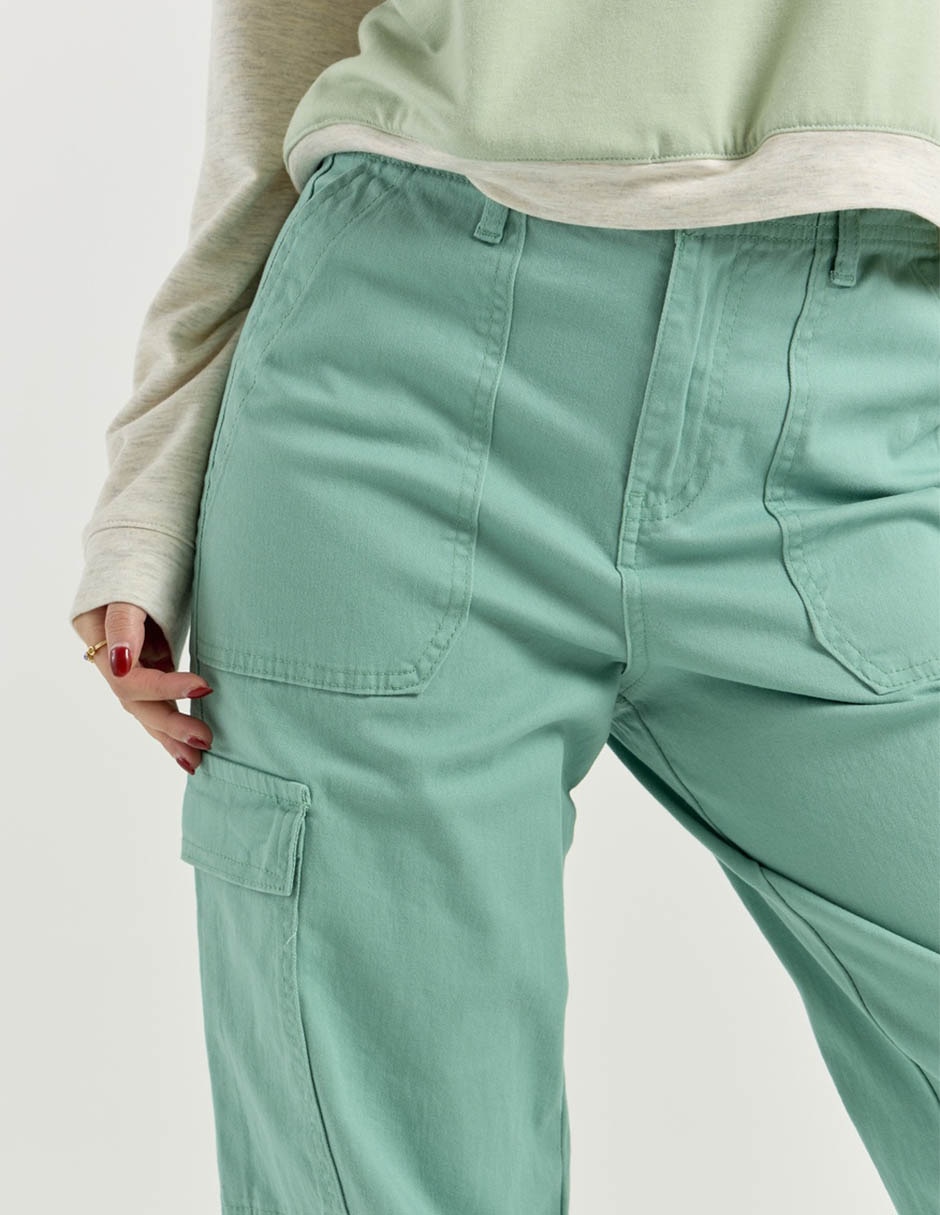 Pantalón cargo straight para mujer 4