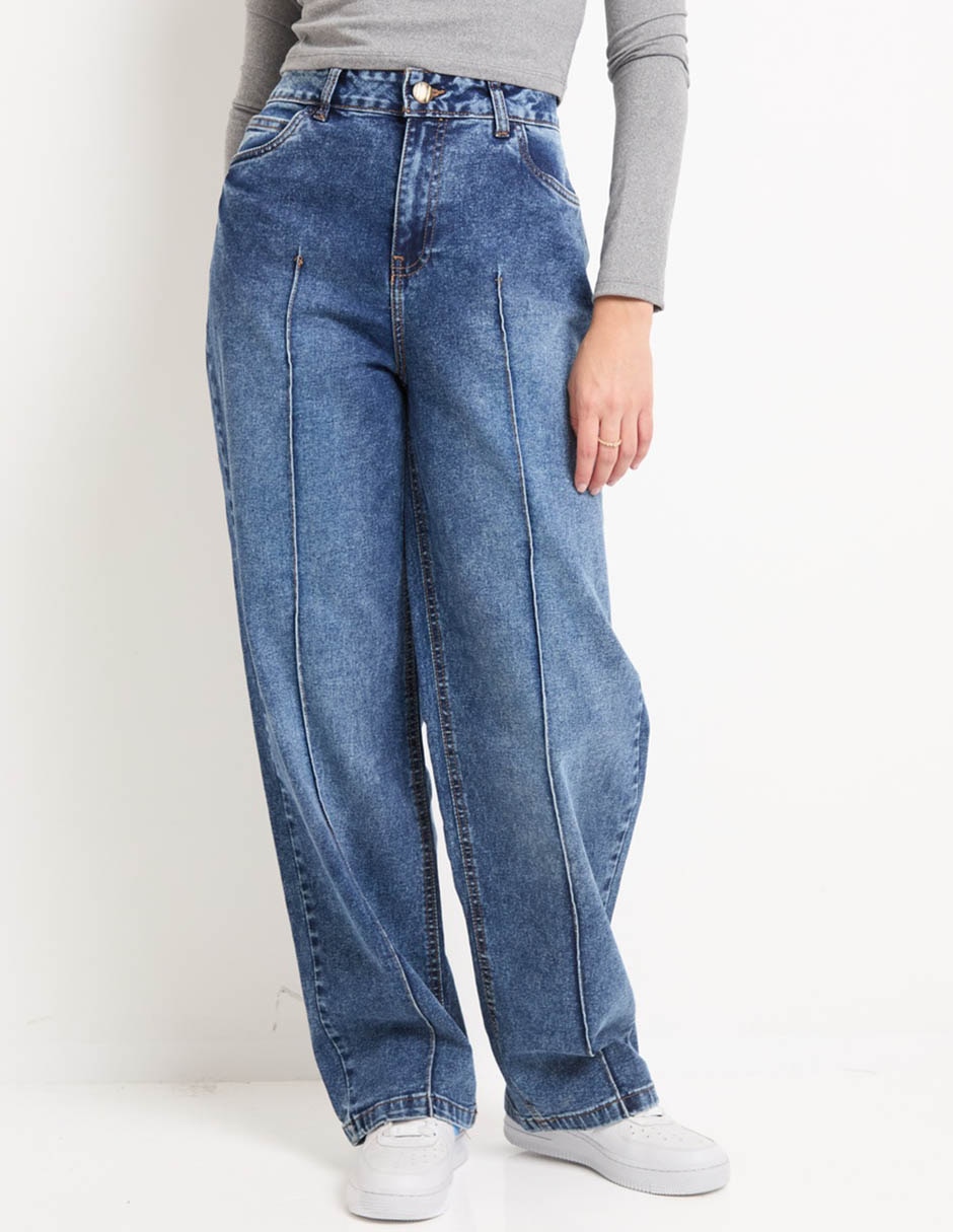 Jeans relaxed amplio para mujer