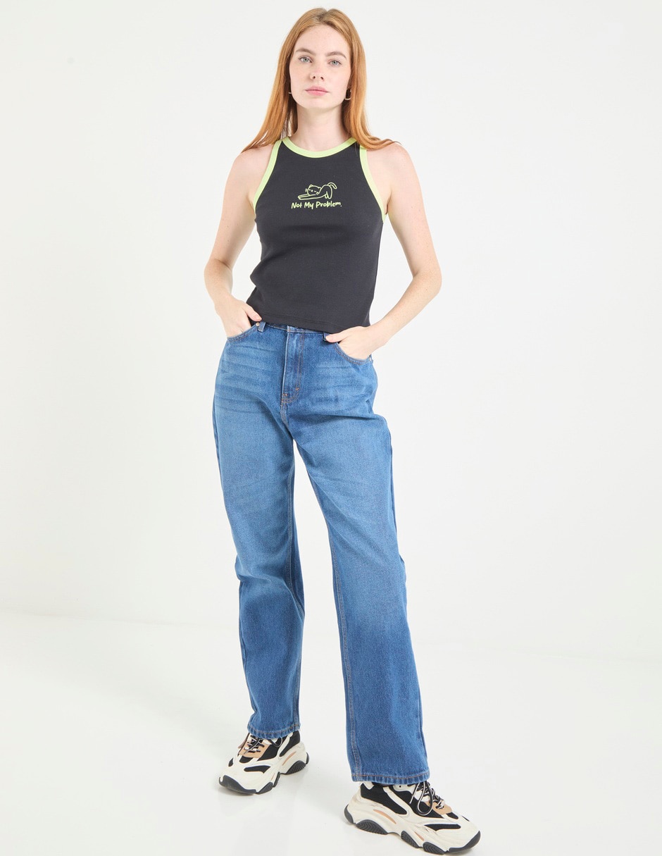 JEANS NSM25467-, 5, ÍNDIGO DENIM MEDIO