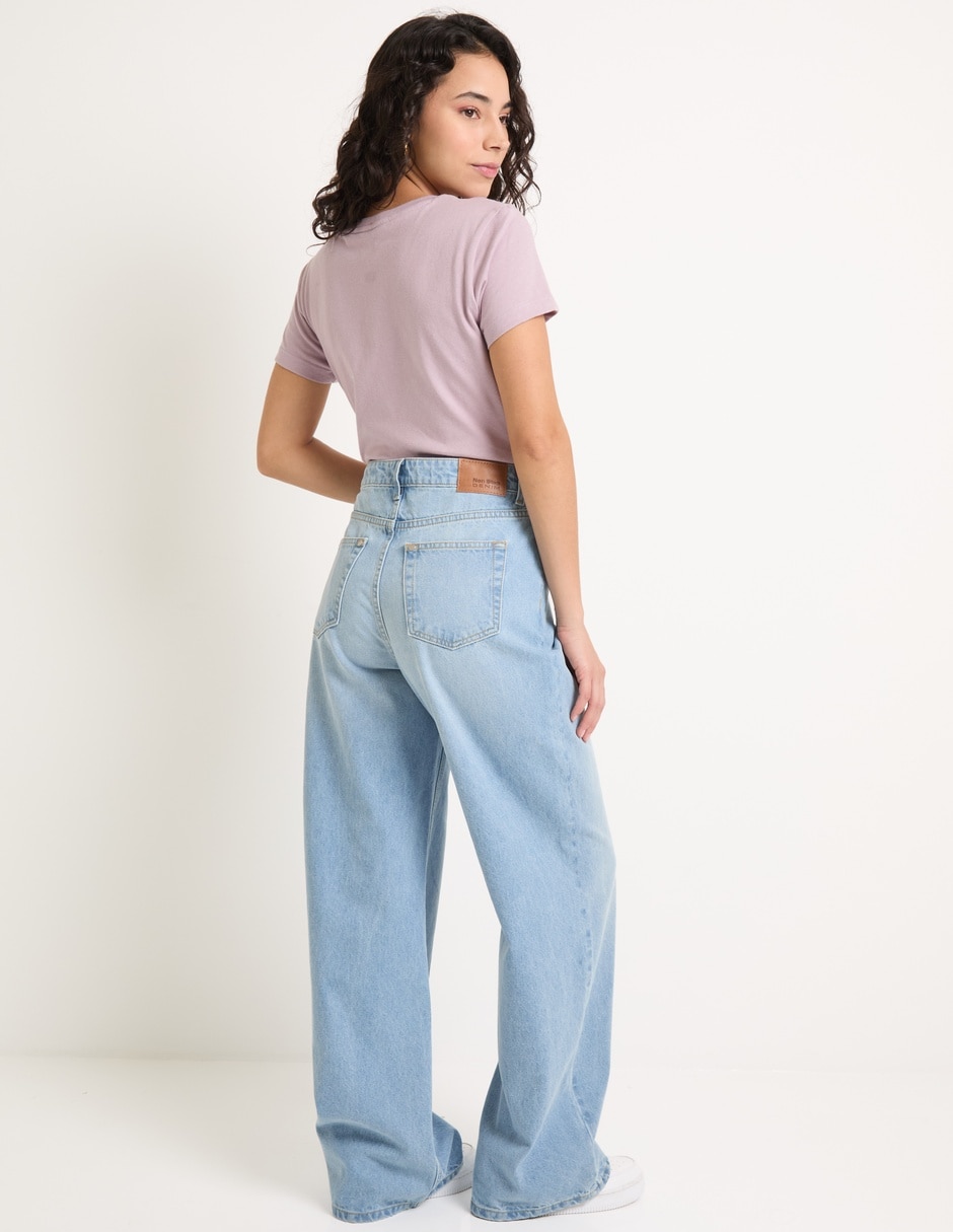 Jeans relaxed baggy para mujer 2