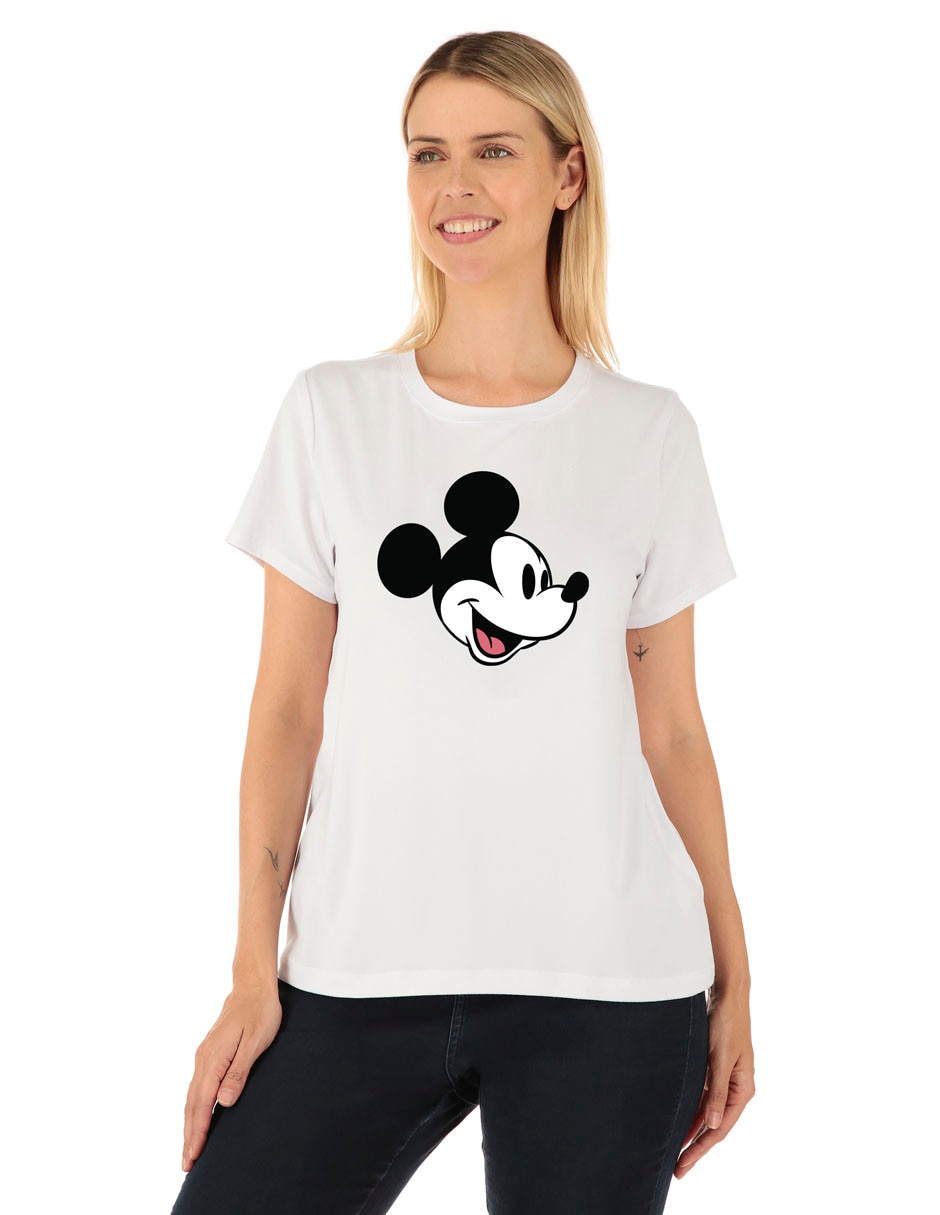 Playera manga corta Disney Dtr cuello redondo para mujer