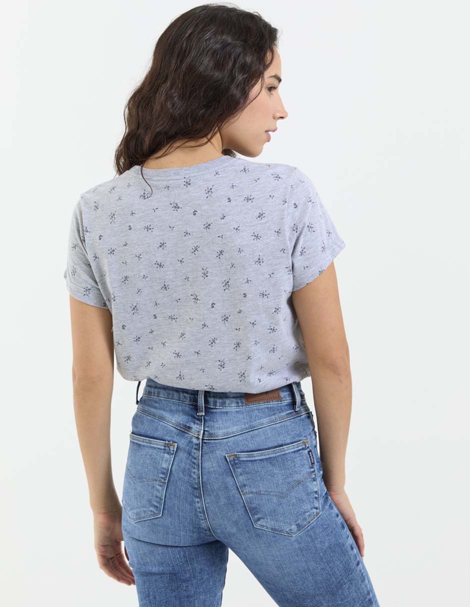 Playera manga corta cuello redondo para mujer 2