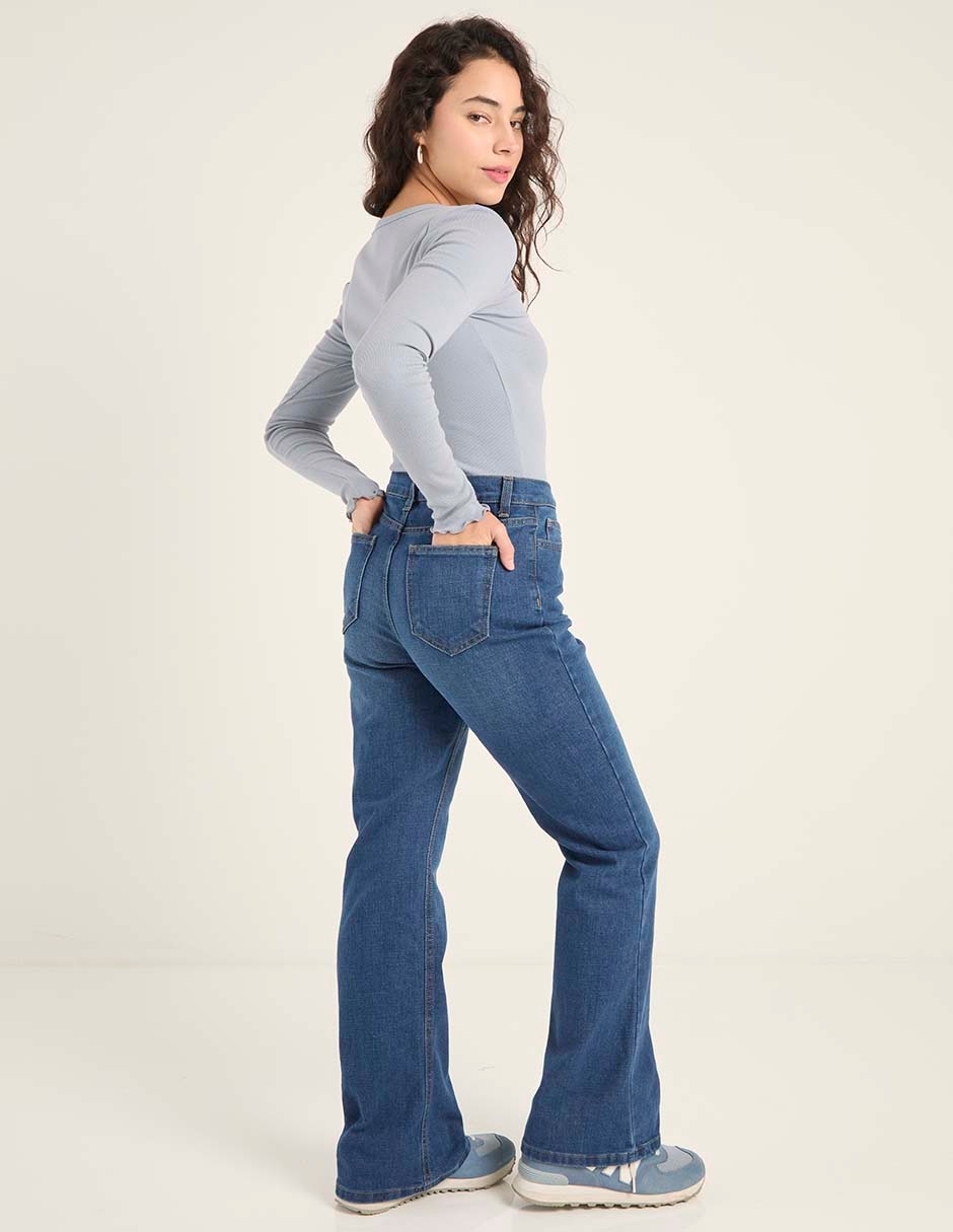 JEANS NSM25466-, 7, ÍNDIGO DENIM MEDIO