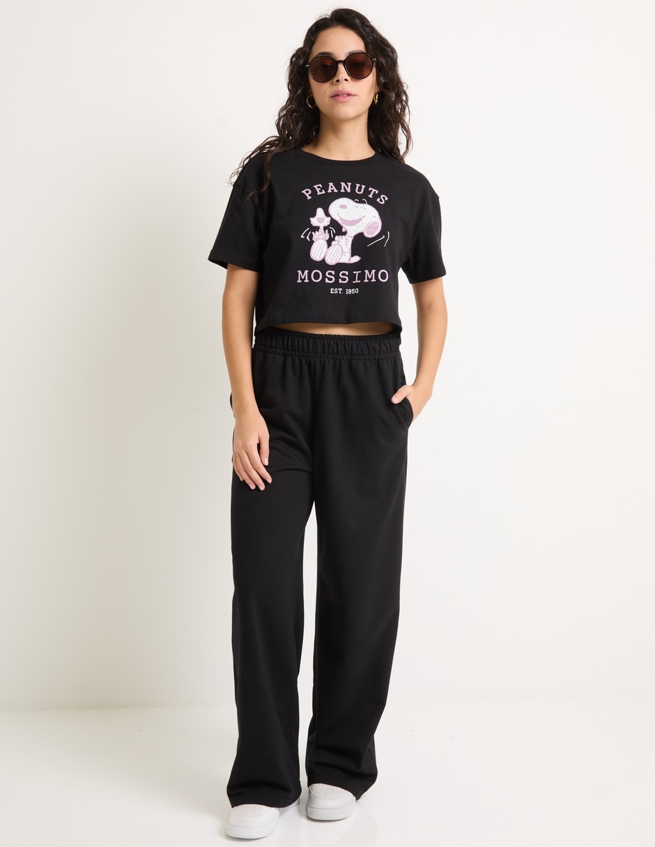 Pants straight con elástico para mujer 3