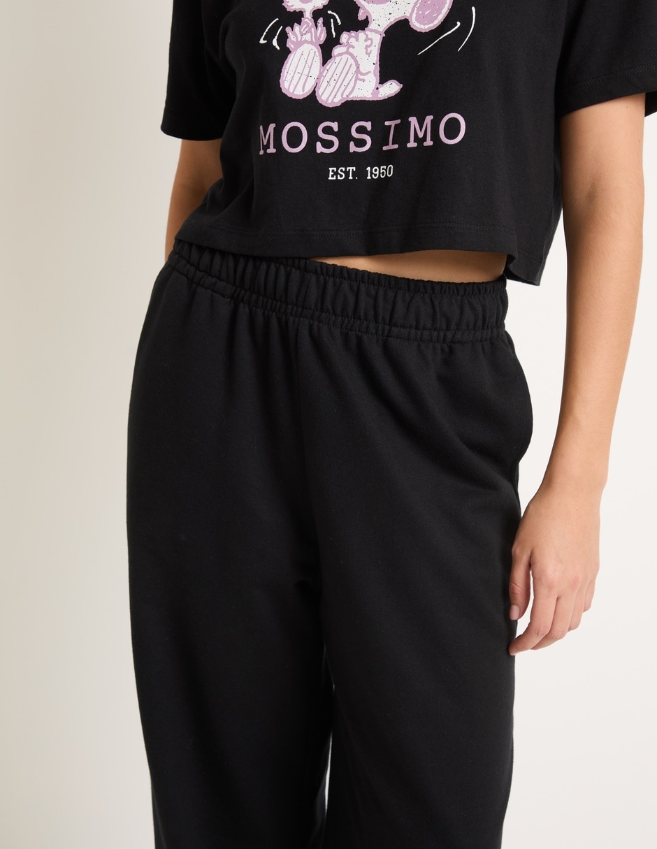 Pants straight con elástico para mujer 4