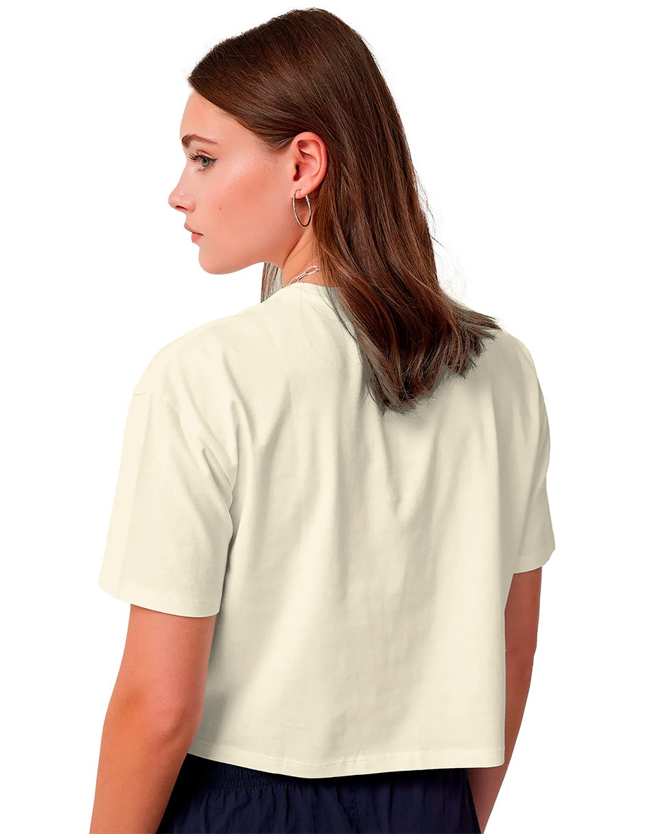 Playera manga corta cuello redondo para mujer 2