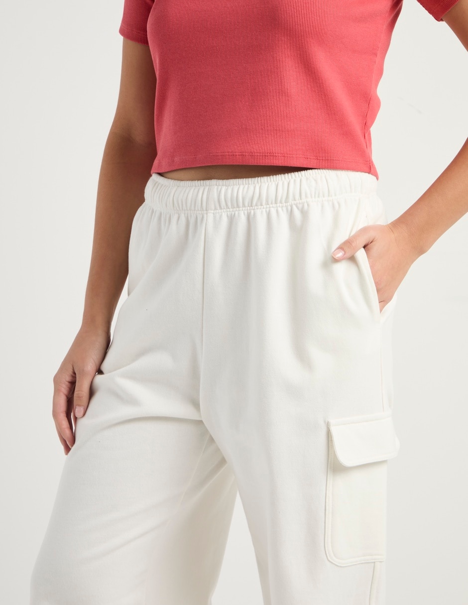 Pants wide leg con elástico para mujer 4