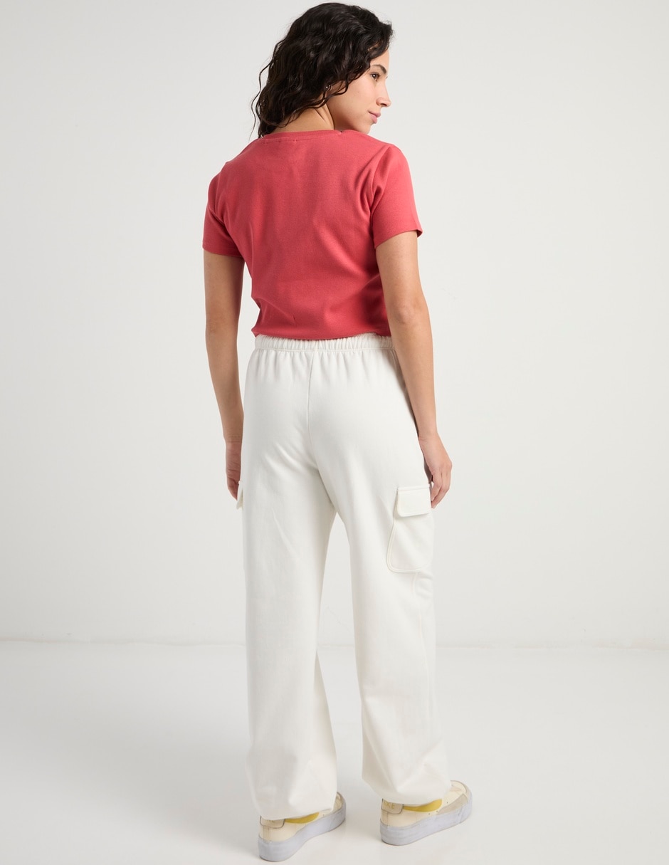 Pants wide leg con elástico para mujer 6