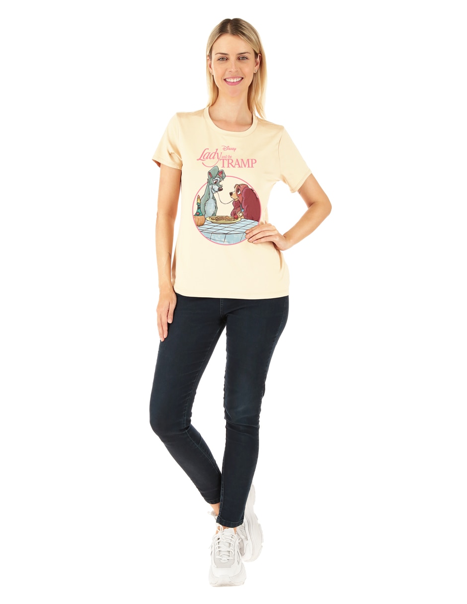 Playera manga corta cuello redondo para mujer 3