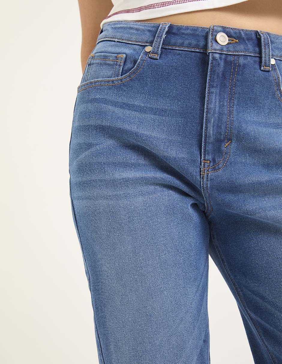 Jeans straight cintura media Non Stop para mujer