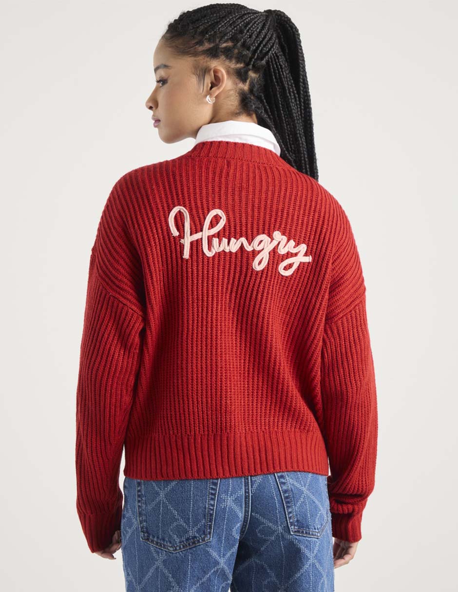 Suéter cuello redondo para mujer 2